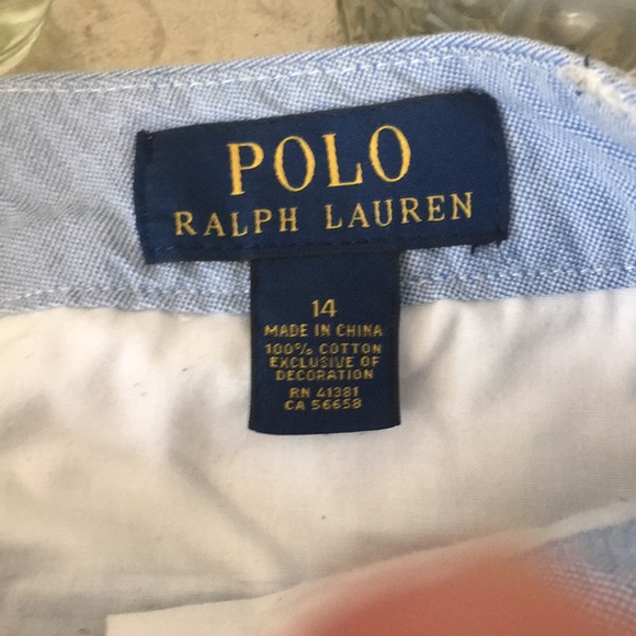 Polo shorts - boys size 14 - Picture 2 of 2